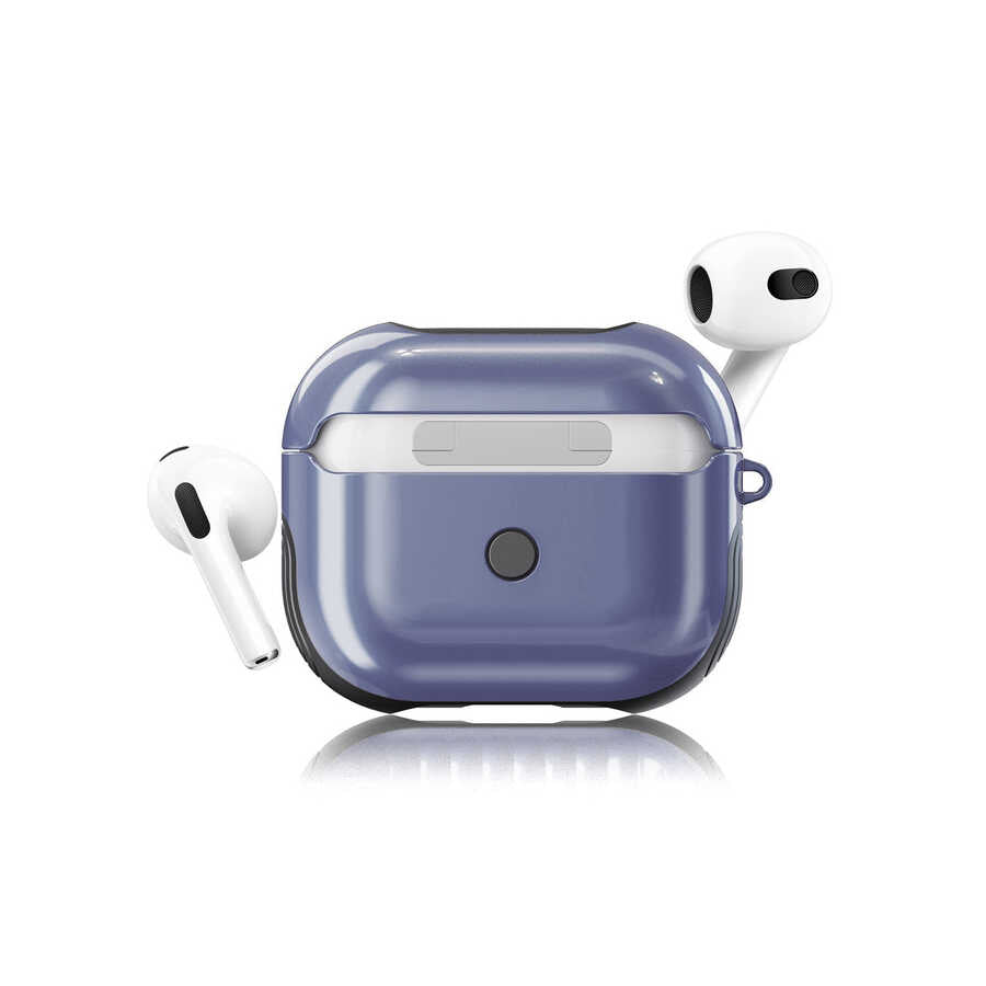 Airpods 3. Nesil Kılıf Zore Shockproof Silikon - Mavi