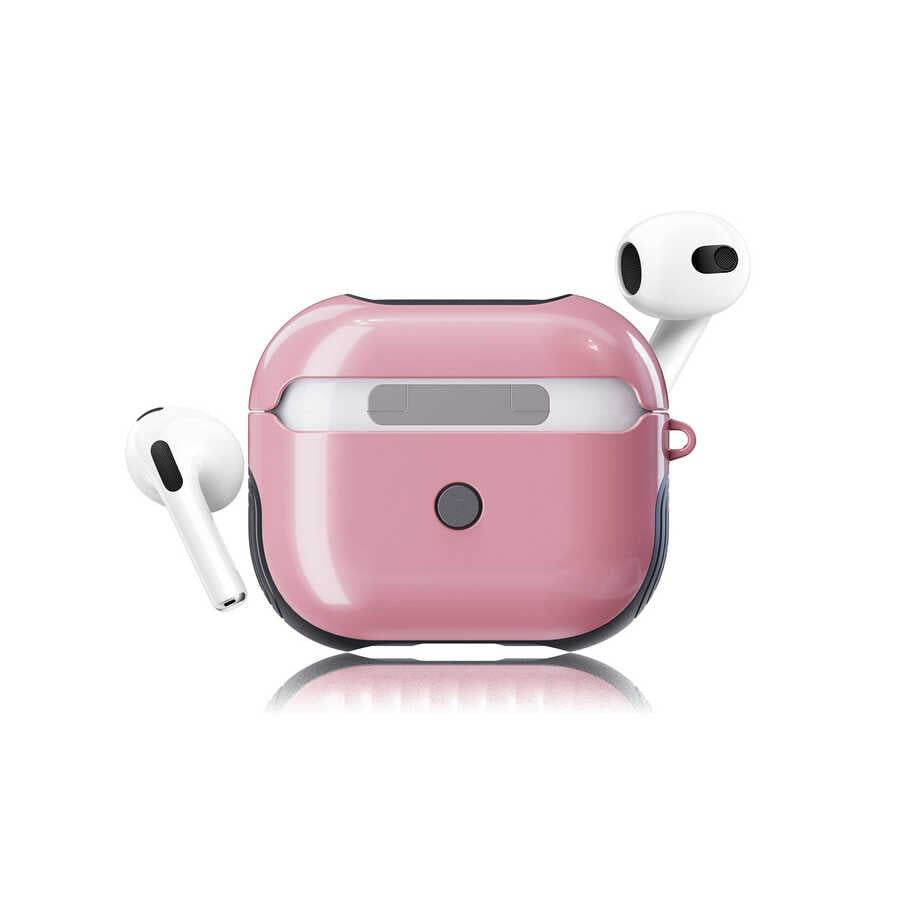 Airpods 3. Nesil Kılıf Zore Shockproof Silikon - Pembe