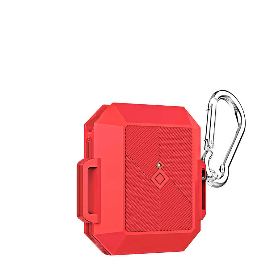 Airpods Kılıf Zore Airbag 09 Silikon - Kırmızı