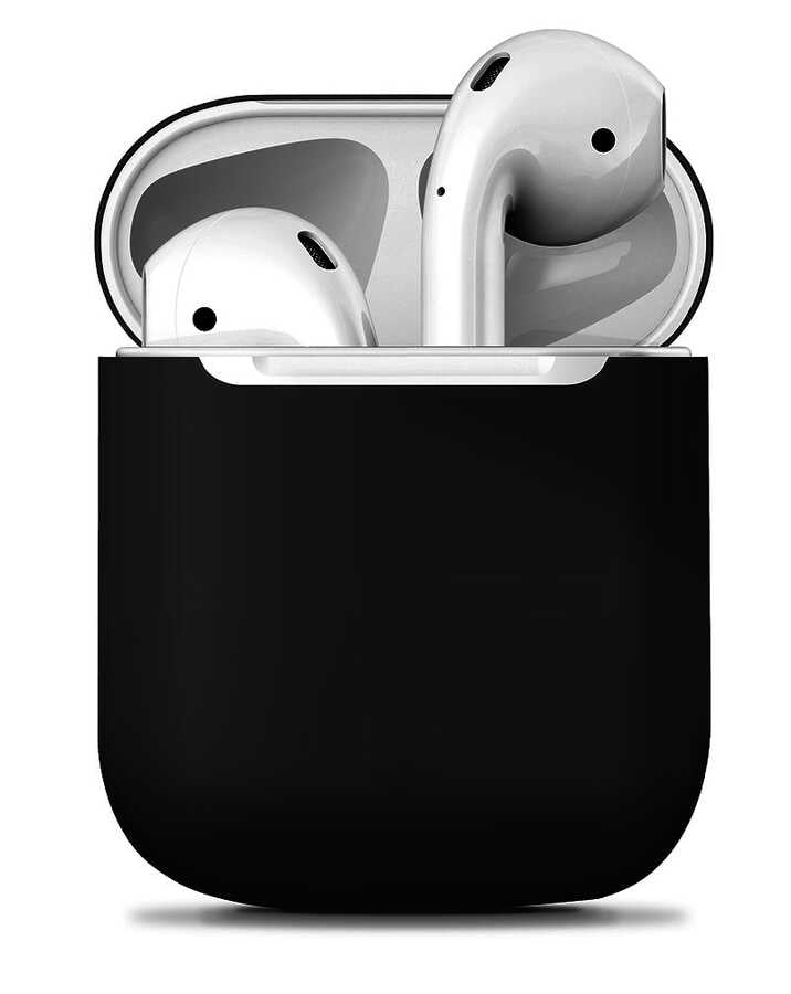 Airpods Kılıf Zore Airbag 13 Silikon - Siyah