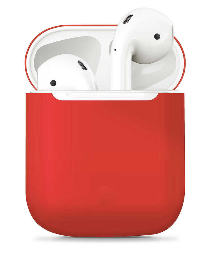Airpods Kılıf Zore Airbag 13 Silikon - Kırmızı