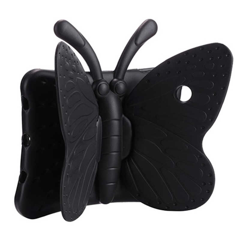 iPad 10.2 2021 (9.Nesil) Zore Butterfly Standlı Tablet Kılıf - Siyah