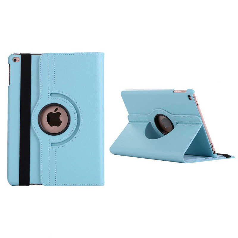 iPad 10.2 2021 (9.Nesil) Zore Dönebilen Standlı Kılıf - Mavi