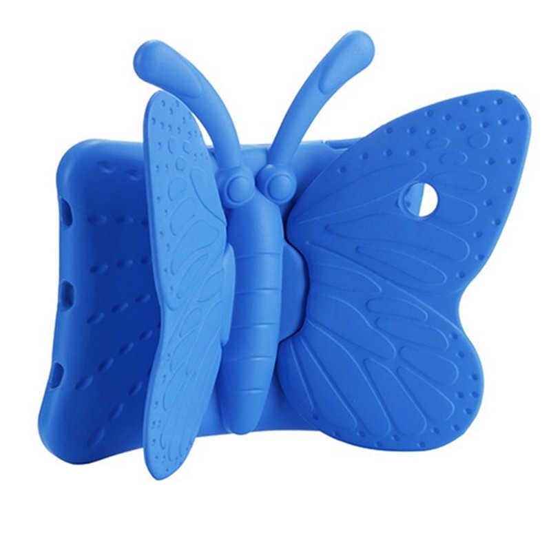 iPad 2 3 4 Zore Butterfly Standlı Tablet Kılıf - Mavi