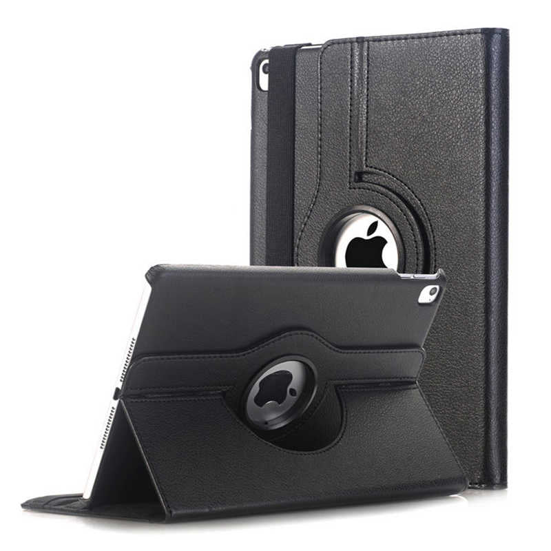iPad 9.7 2018 (6.Nesil) Zore Dönebilen Standlı Kılıf - Siyah