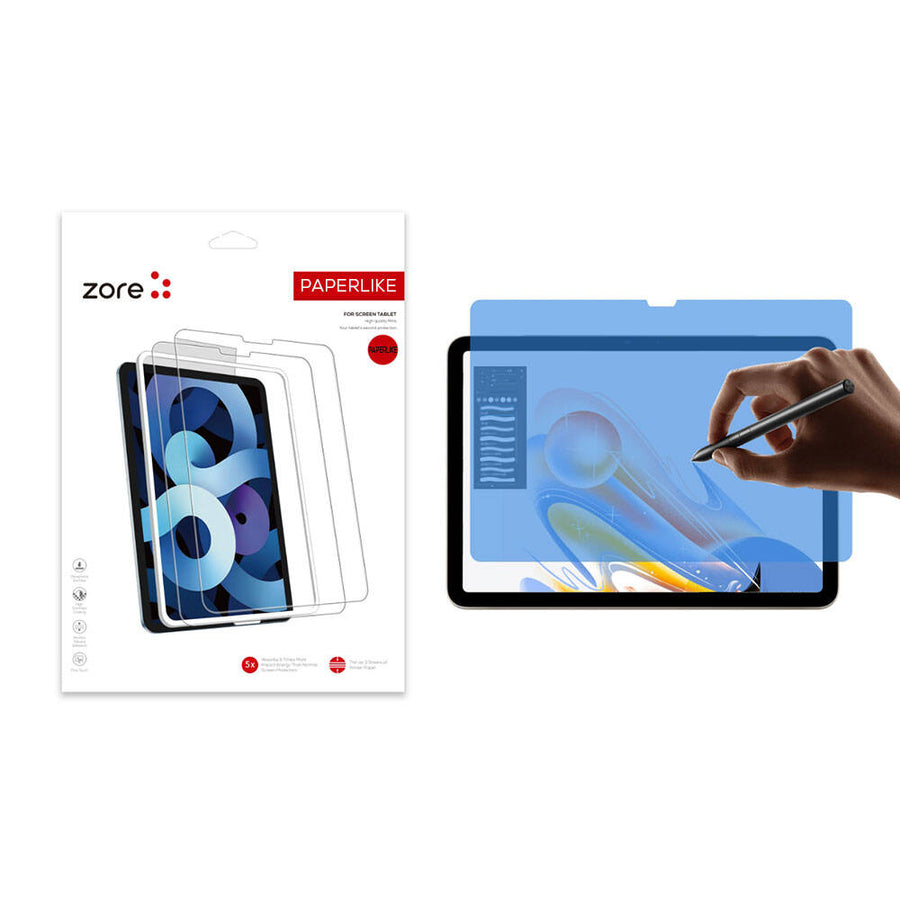 iPad Air 11 2025 M3 Zore Paper-Like Ekran Koruyucu - Şeffaf