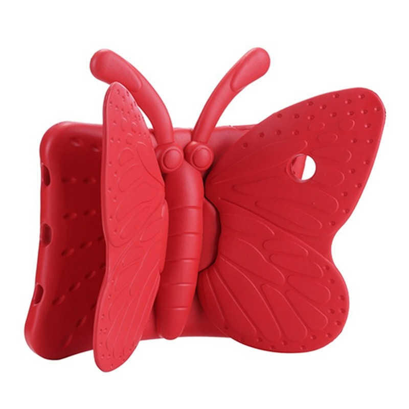 iPad Mini 5 Zore Butterfly Standlı Tablet Kılıf - Kırmızı