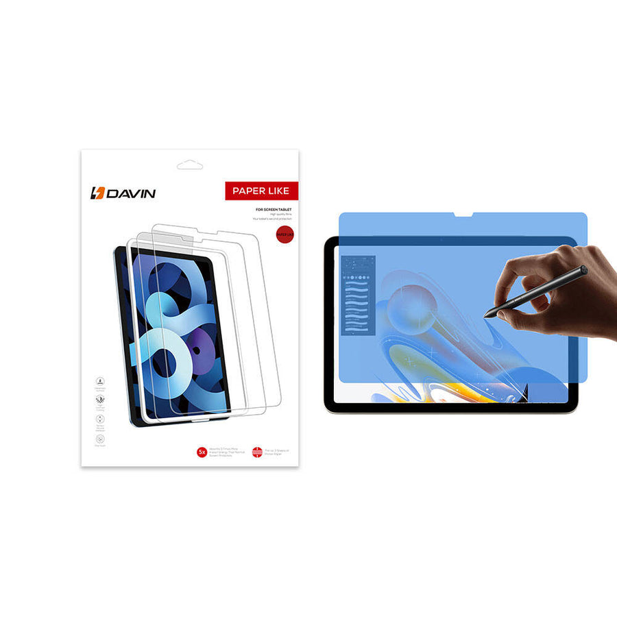 iPad Pro 13 2025 M5 Kağıt Hisli Mat Davin Paper Like Ekran Koruyucu - Şeffaf