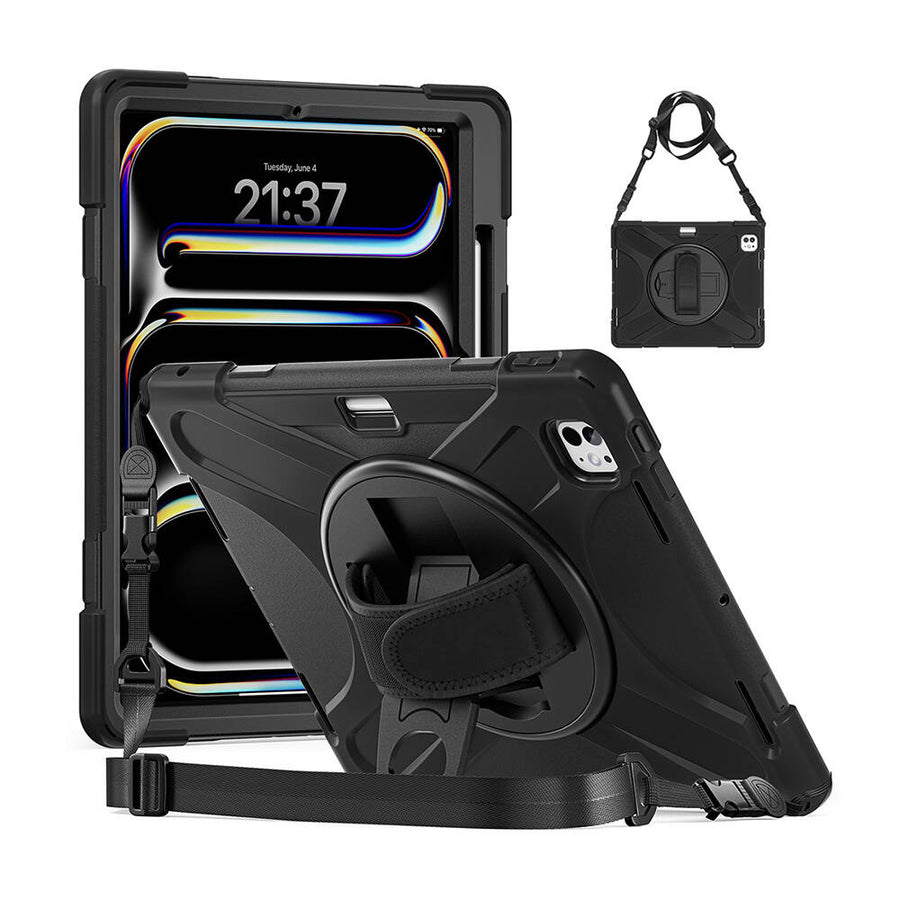 iPad Pro 13 2025 M5 Zore Defender Tablet Silikon - Siyah