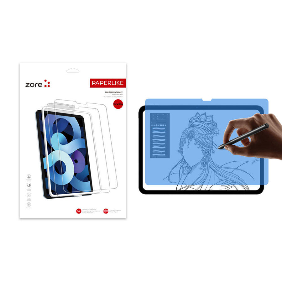 iPad Pro 13 2025 M5 Zore Paper-Like Ekran Koruyucu - Şeffaf