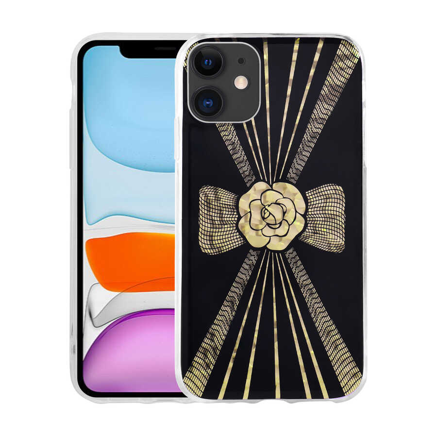 iPhone 11 Kılıf Desenli Sert Zore Elnov Kılıf - NO3
