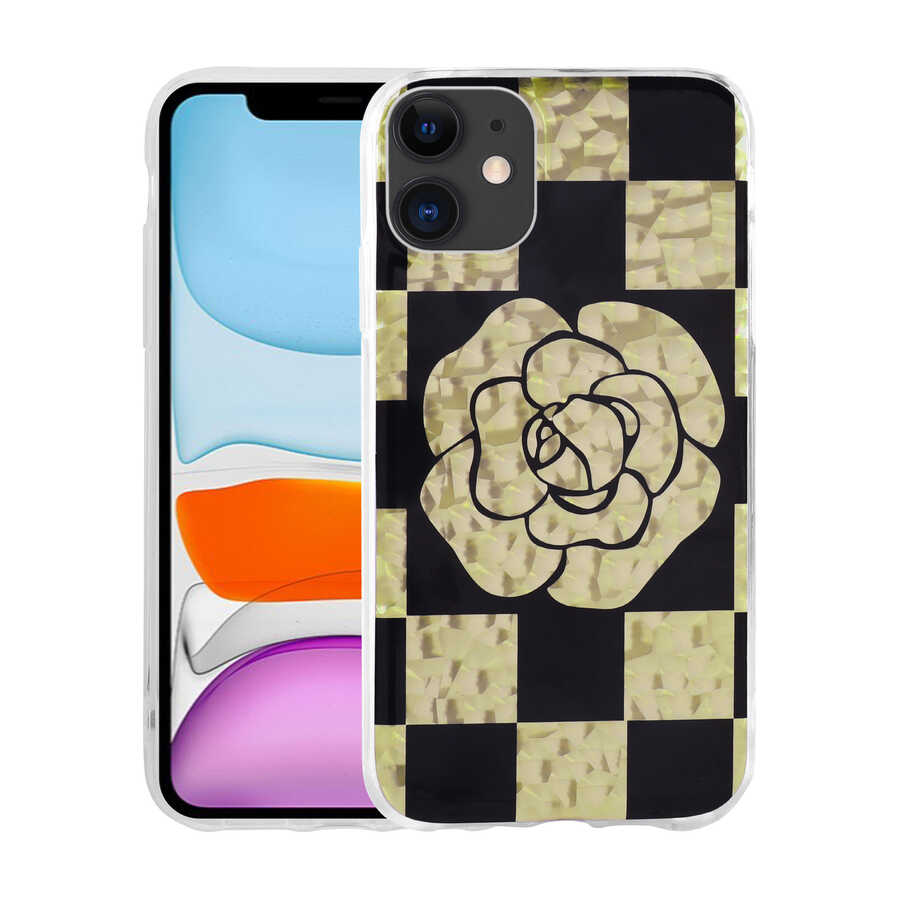 iPhone 11 Kılıf Desenli Sert Zore Elnov Kılıf - NO4
