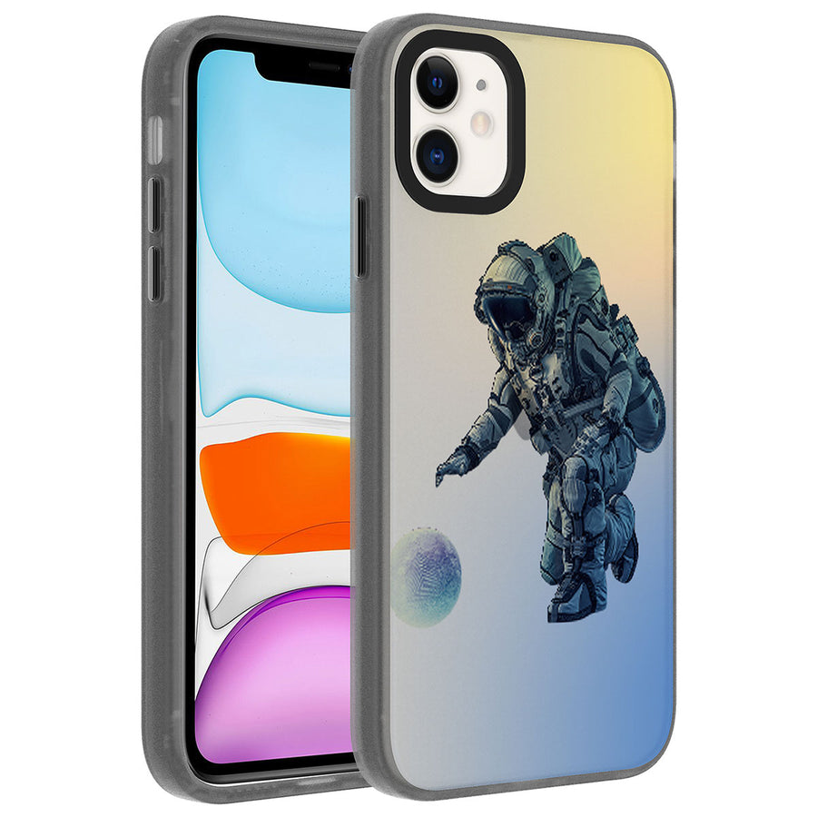 iPhone 11 Kılıf Desenli Zore Dragon Sert Kılıf - Astronot
