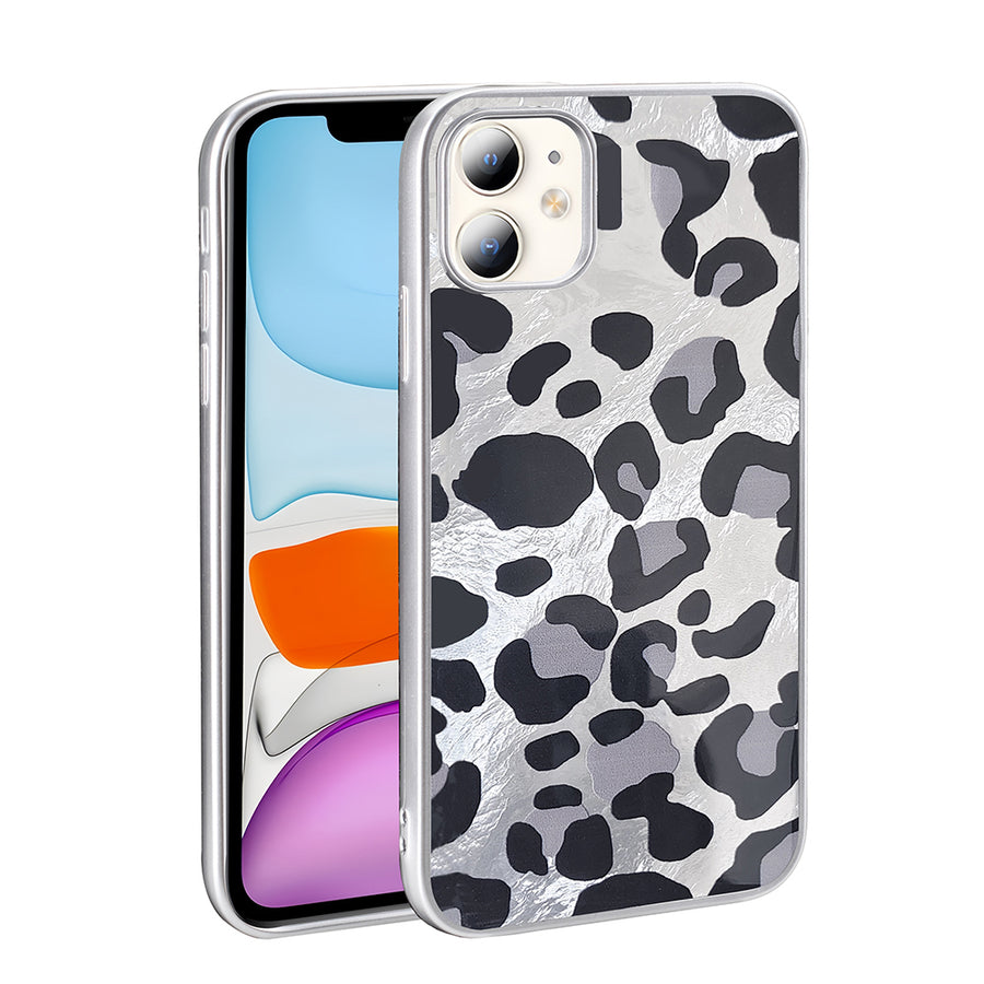 iPhone 11 Kılıf Desenli Zore Mep Kılıf - Gri Leopar