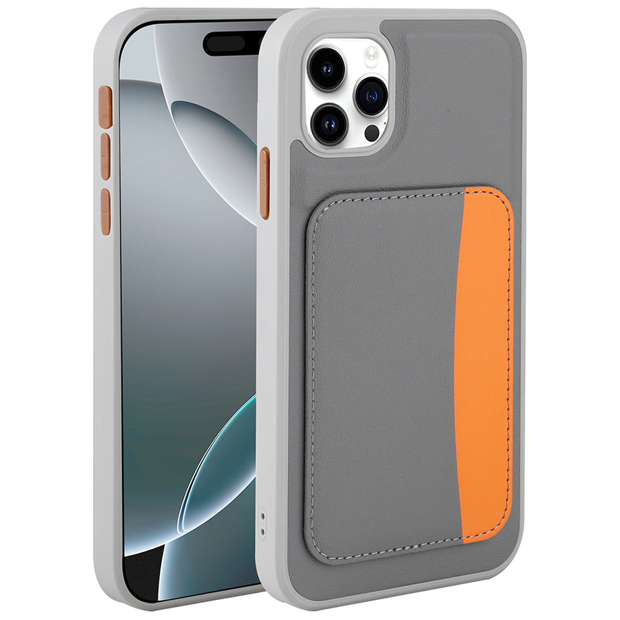 iPhone 11 Kılıf Kartlıklı Zore X-Kart Silikon Kılıf - Koyu Gri