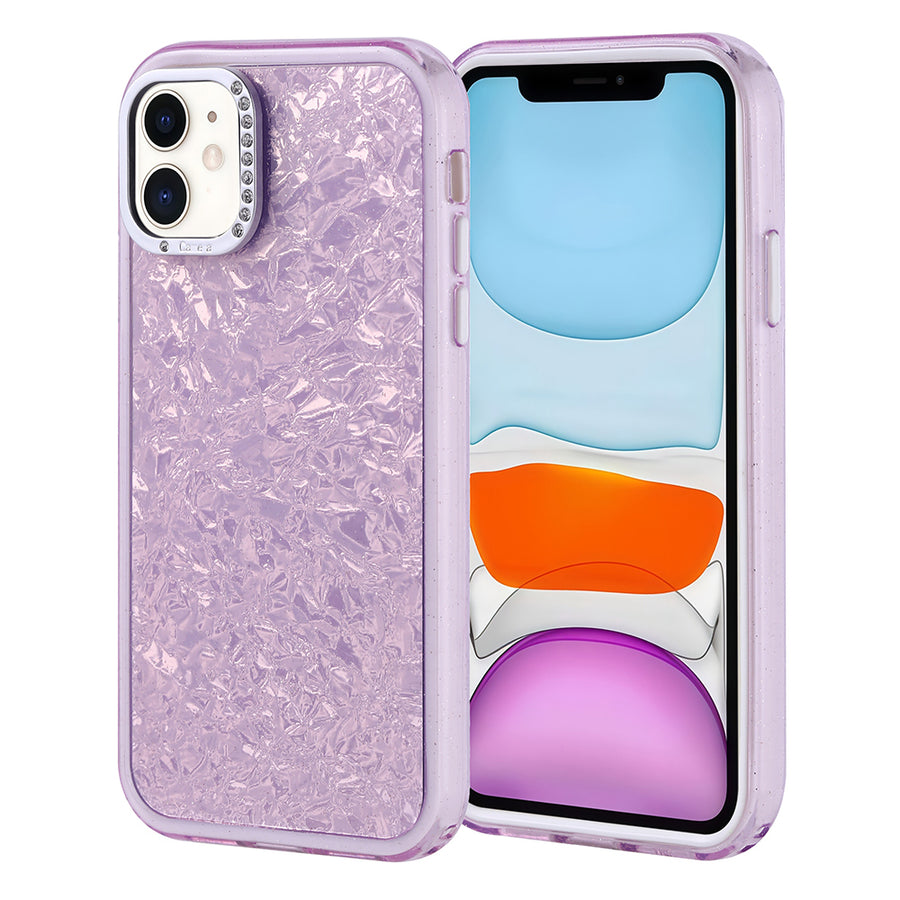 iPhone 11 Kılıf Taşlı Tasarımlı Zore Kapi Kılıf - Lila