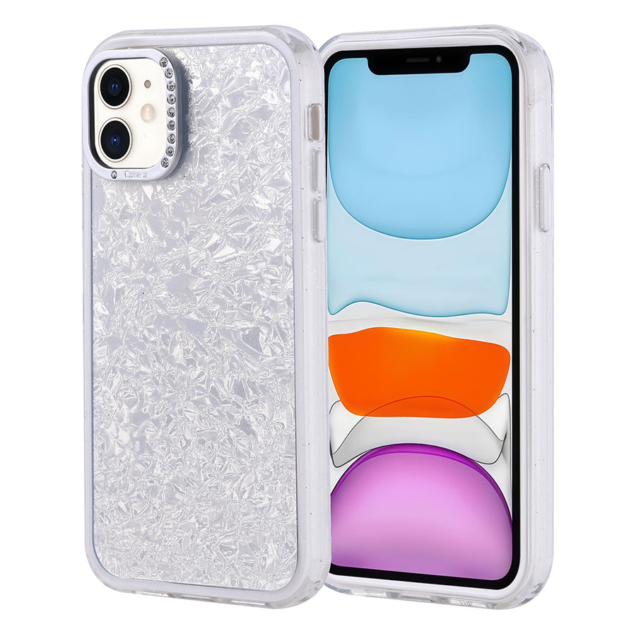 iPhone 11 Kılıf Taşlı Tasarımlı Zore Kapi Kılıf - Gümüş