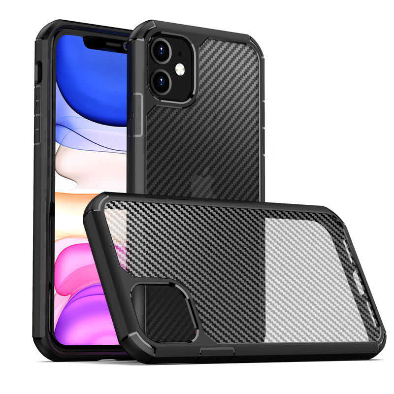 iPhone 11 Kılıf Zore İnoks Kılıf - Siyah