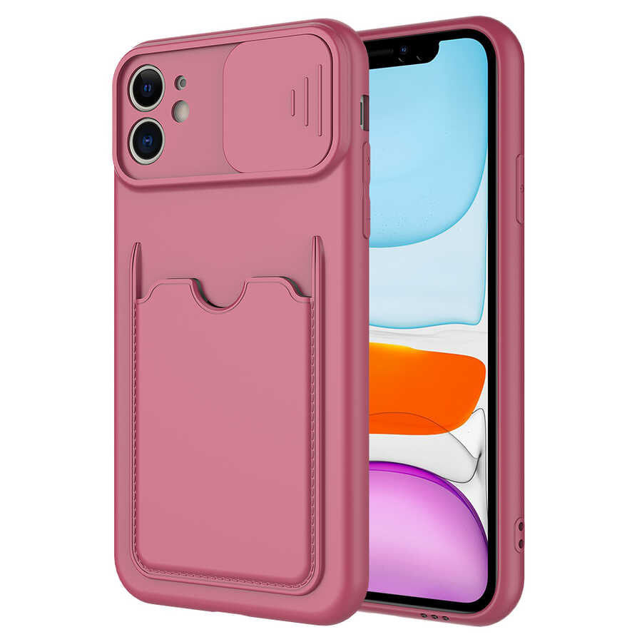 iPhone 11 Kılıf Zore Kartix Kılıf - Koyu Mor