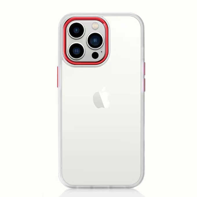 iPhone 11 Kılıf Zore Krom Kılıf - Kırmızı