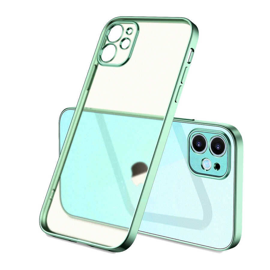 iPhone 11 Kılıf Zore Mat Gbox Kılıf - Yeşil