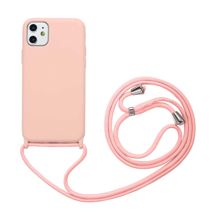 iPhone 11 Kılıf Zore Ropi Kılıf - Pembe Açık