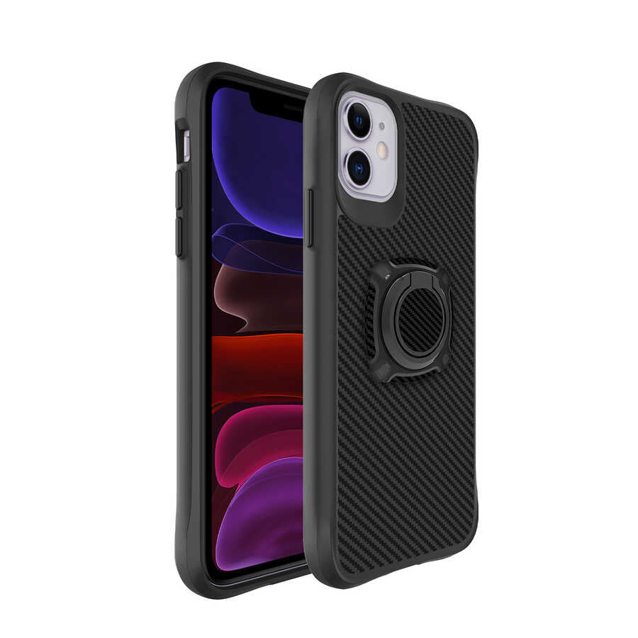iPhone 11 Kılıf Zore Timo Kılıf - Siyah