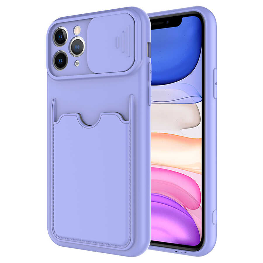iPhone 11 Pro Kılıf Zore Kartix Kılıf - Lila