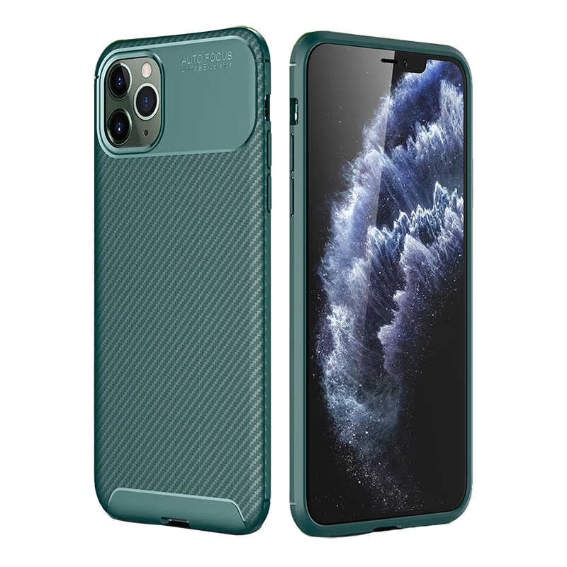 iPhone 11 Pro Kılıf Zore Negro Silikon Kılıf - Yeşil