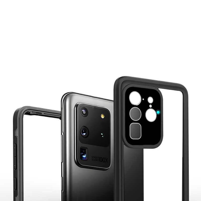 Galaxy S20 Ultra Kılıf 1-1 Su Geçirmez Kılıf - Siyah