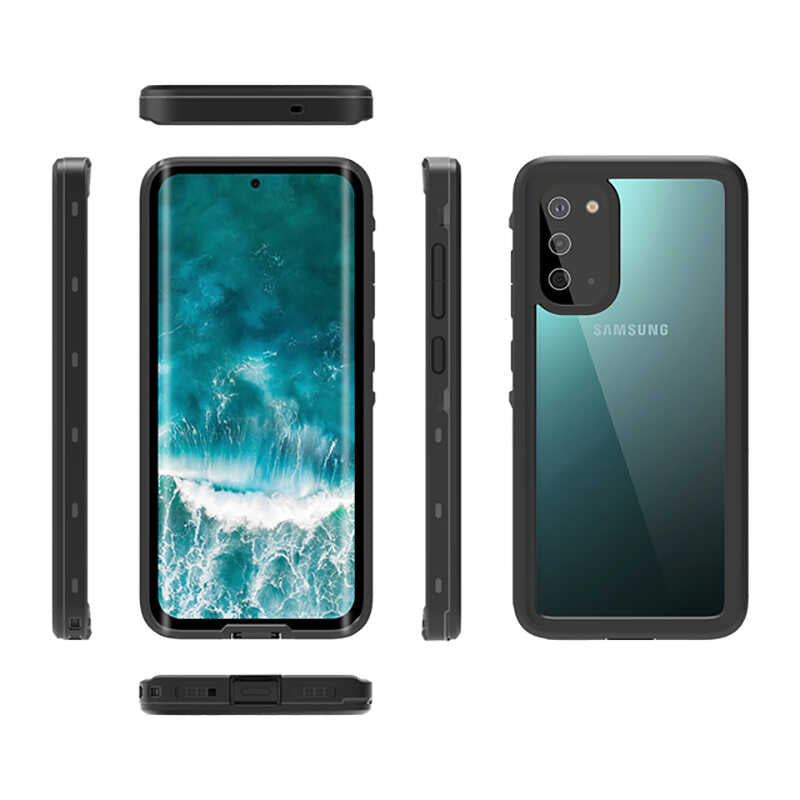 Galaxy S20 Kılıf 1-1 Su Geçirmez Kılıf - Siyah