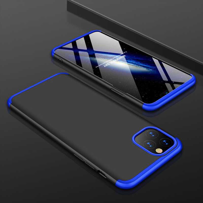 iPhone 11 Pro Max Kılıf Zore Ays Kılıf - Siyah-Mavi