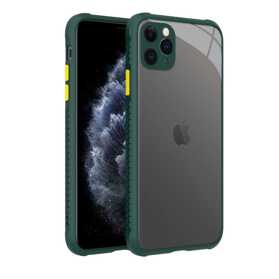 iPhone 11 Pro Max Kılıf Zore Kaff Kılıf - Koyu Yeşil