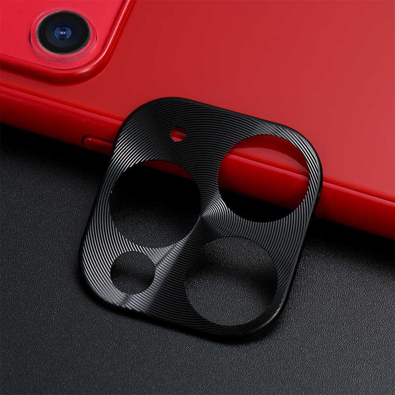 iPhone 11 Pro Max Zore Metal Kamera Koruyucu - Siyah