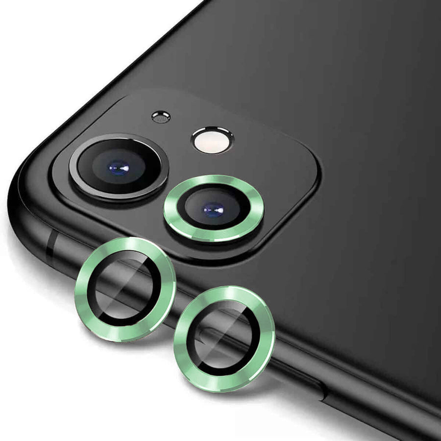 iPhone 11 Zore CL-12 Premium Safir Parmak İzi Bırakmayan Anti-Reflective Kamera Lens Koruyucu - Açık Yeşil