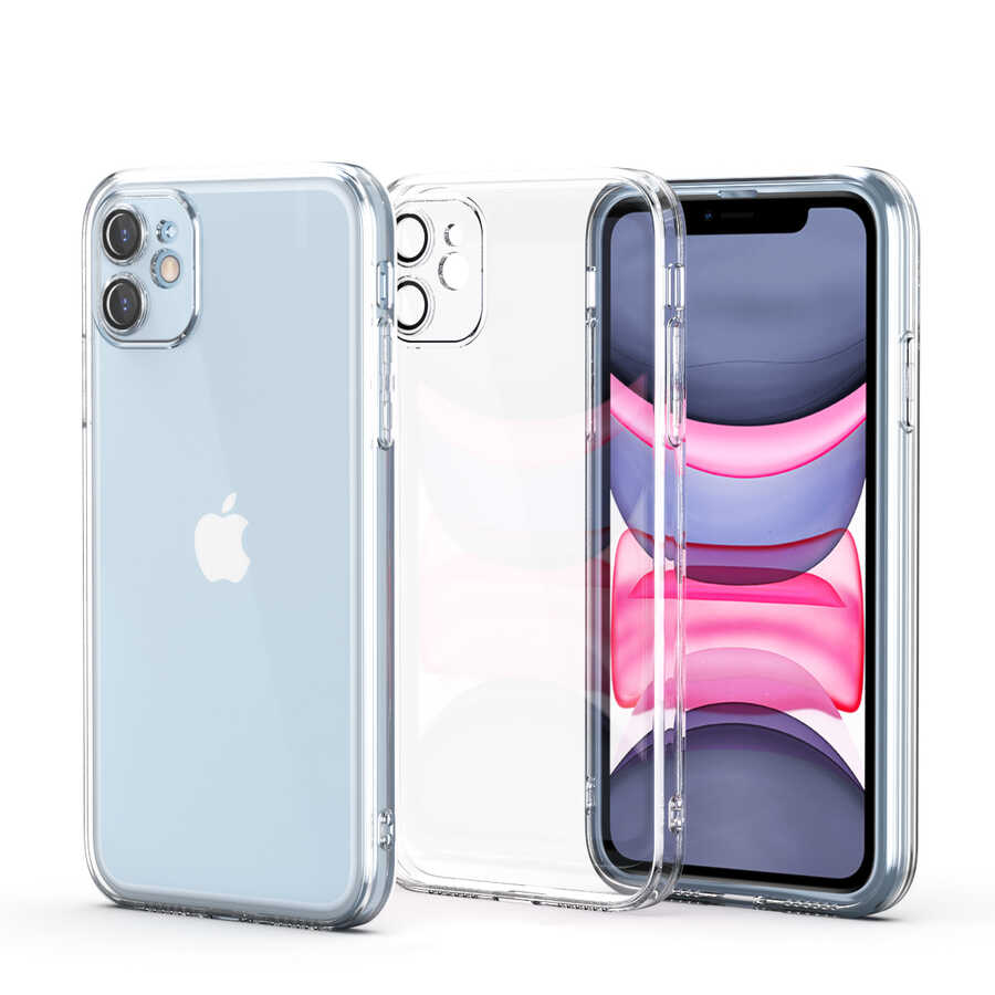 iPhone 12 Kılıf Zore Fizy Kılıf - Renksiz