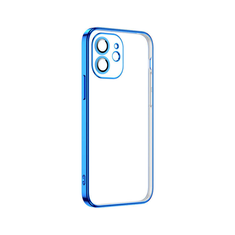 iPhone 12 Kılıf Zore Krep Kılıf - Mavi
