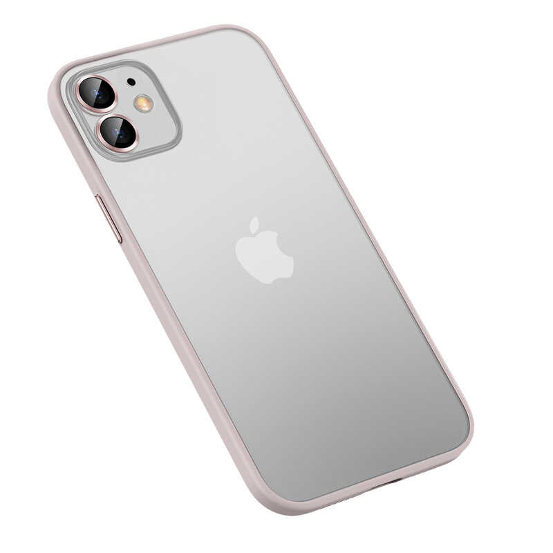 iPhone 12 Kılıf Zore Retro Kılıf - Rose Gold