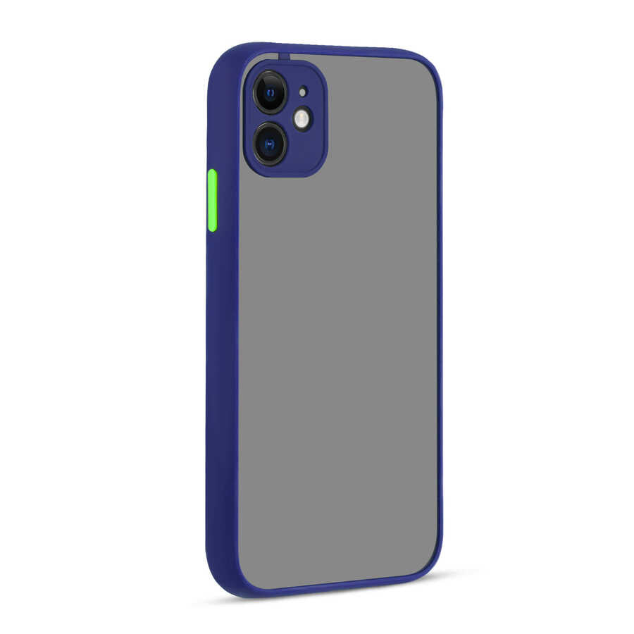iPhone 12 Mini Kılıf Zore Hux Kılıf - Lacivert