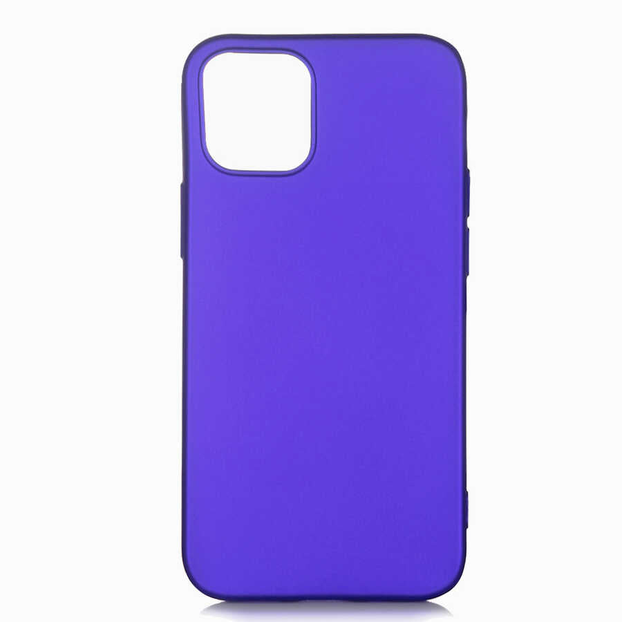 iPhone 12 Mini Kılıf Zore Premier Silikon Kılıf - Saks Mavi
