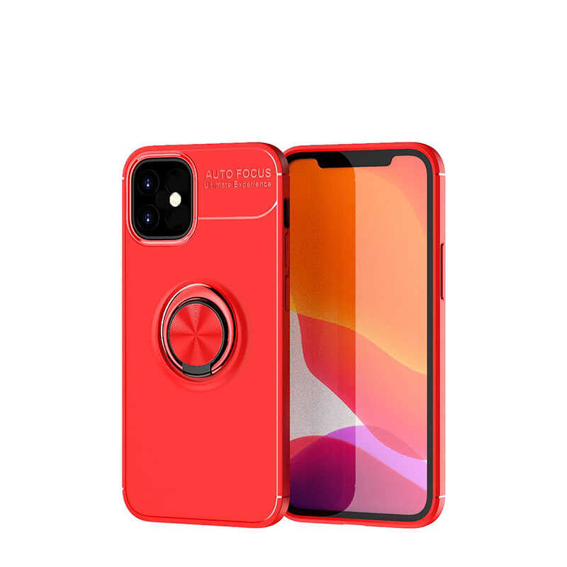 iPhone 12 Mini Kılıf Zore Ravel Silikon Kılıf - Kırmızı