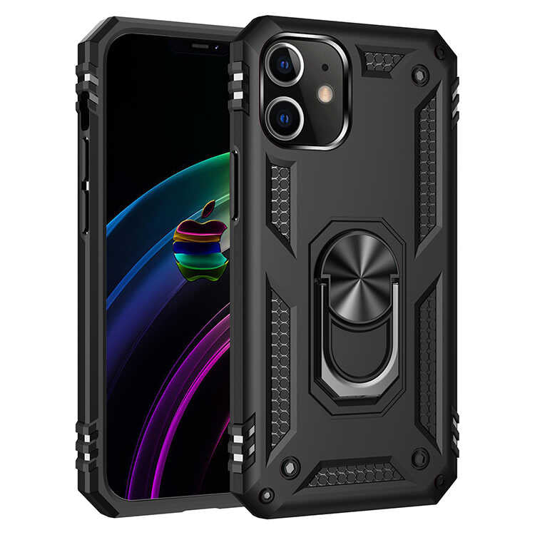 iPhone 12 Mini Kılıf Zore Vega Kılıf - Siyah
