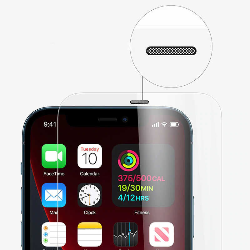 iPhone 12 Mini Zore Vox Glass Temperli Ekran Koruyucu - Renksiz