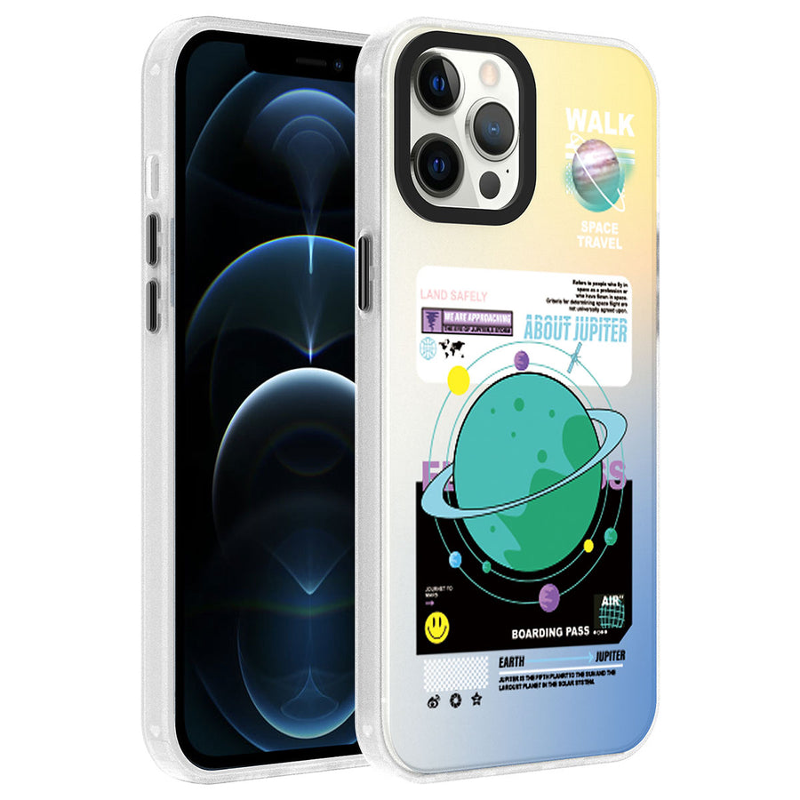 iPhone 12 Pro Kılıf Desenli Zore Dragon Sert Kılıf - Gezegen