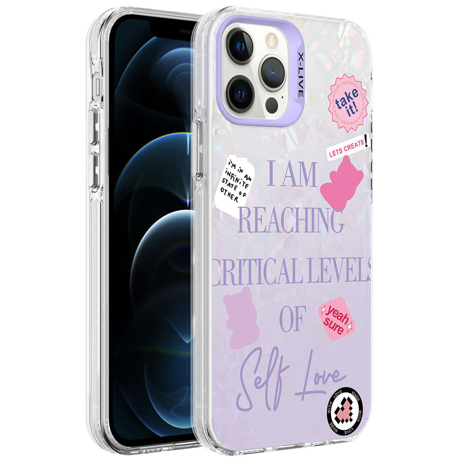 iPhone 12 Pro Max Kılıf Mermer Desenli Zore Marbello Kılıf - Mor