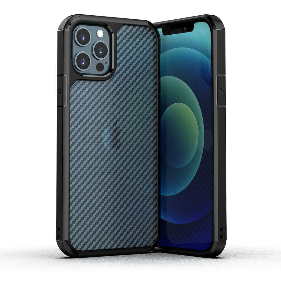iPhone 12 Pro Max Kılıf Zore İnoks Kılıf - Siyah