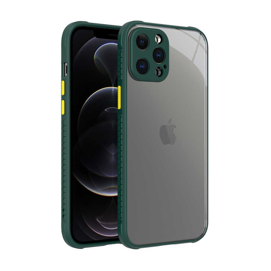 iPhone 12 Pro Max Kılıf Zore Kaff Kılıf - Koyu Yeşil