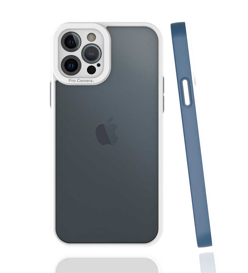 iPhone 12 Pro Max Kılıf Zore Mima Kılıf - Lacivert
