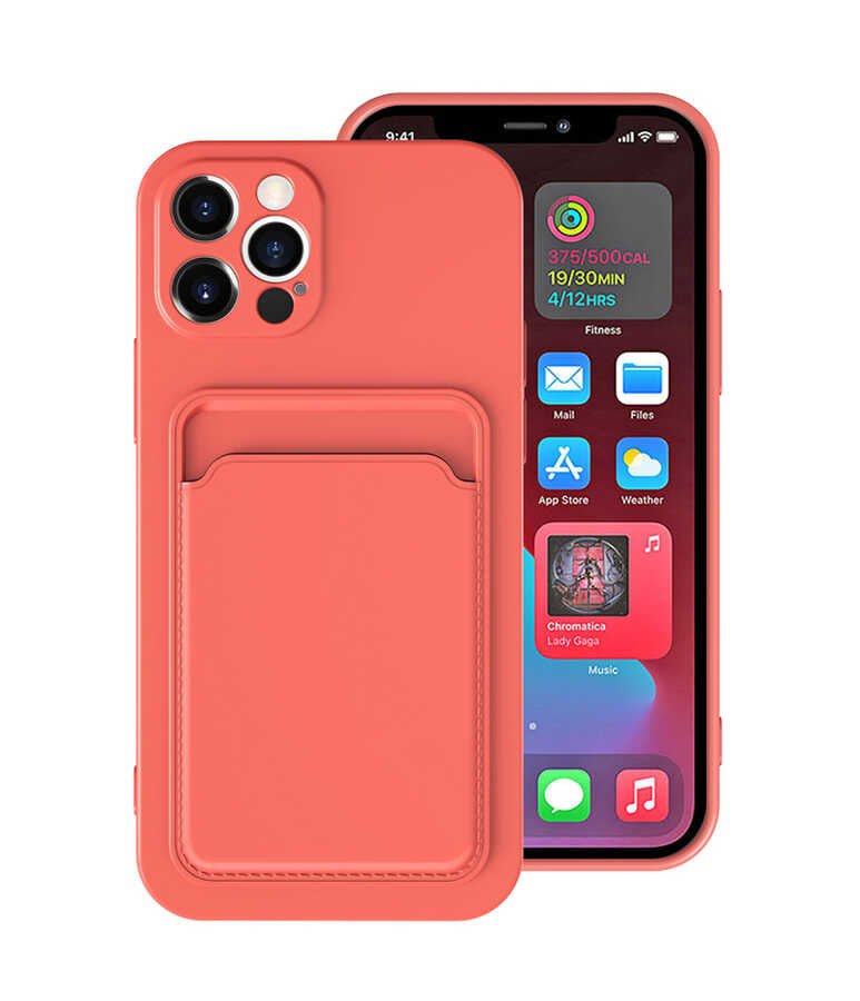 iPhone 12 Pro Max Kılıf Zore Ofix Kılıf - Koyu Turuncu