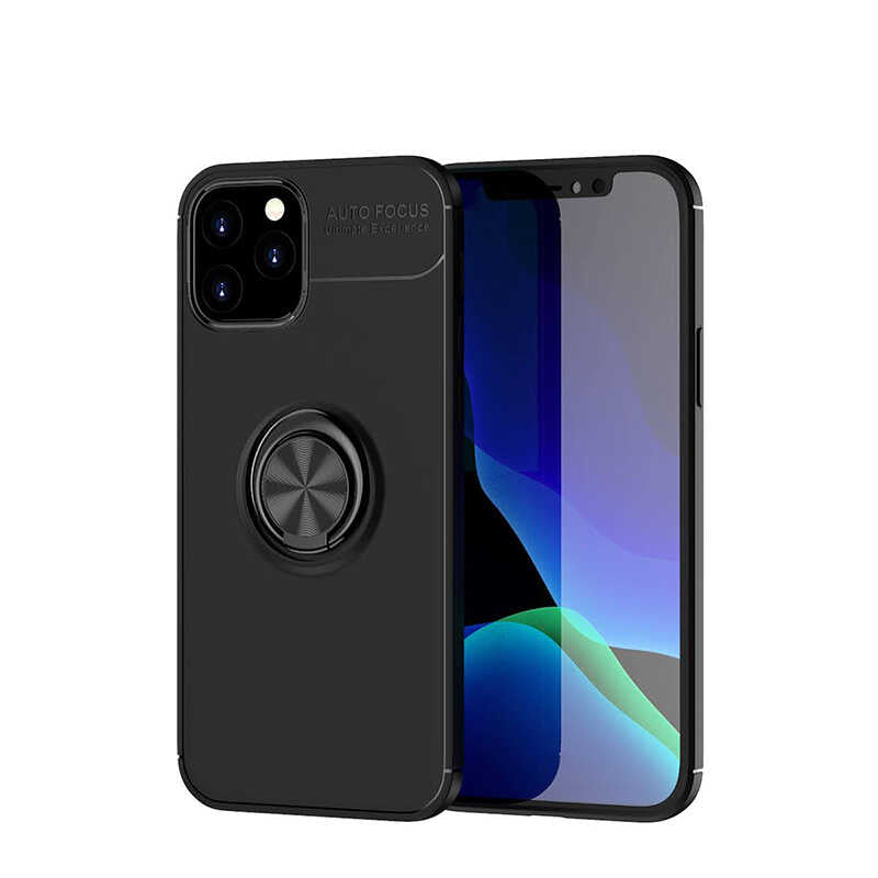 iPhone 12 Pro Max Kılıf Zore Ravel Silikon Kılıf - Siyah